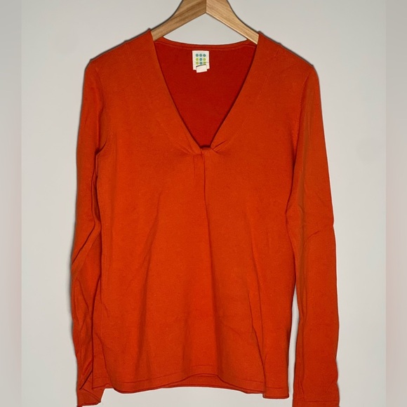 Title Nine | Orange Twist Mobetta 60 Front Salt Sweater - Picture 1 of 5